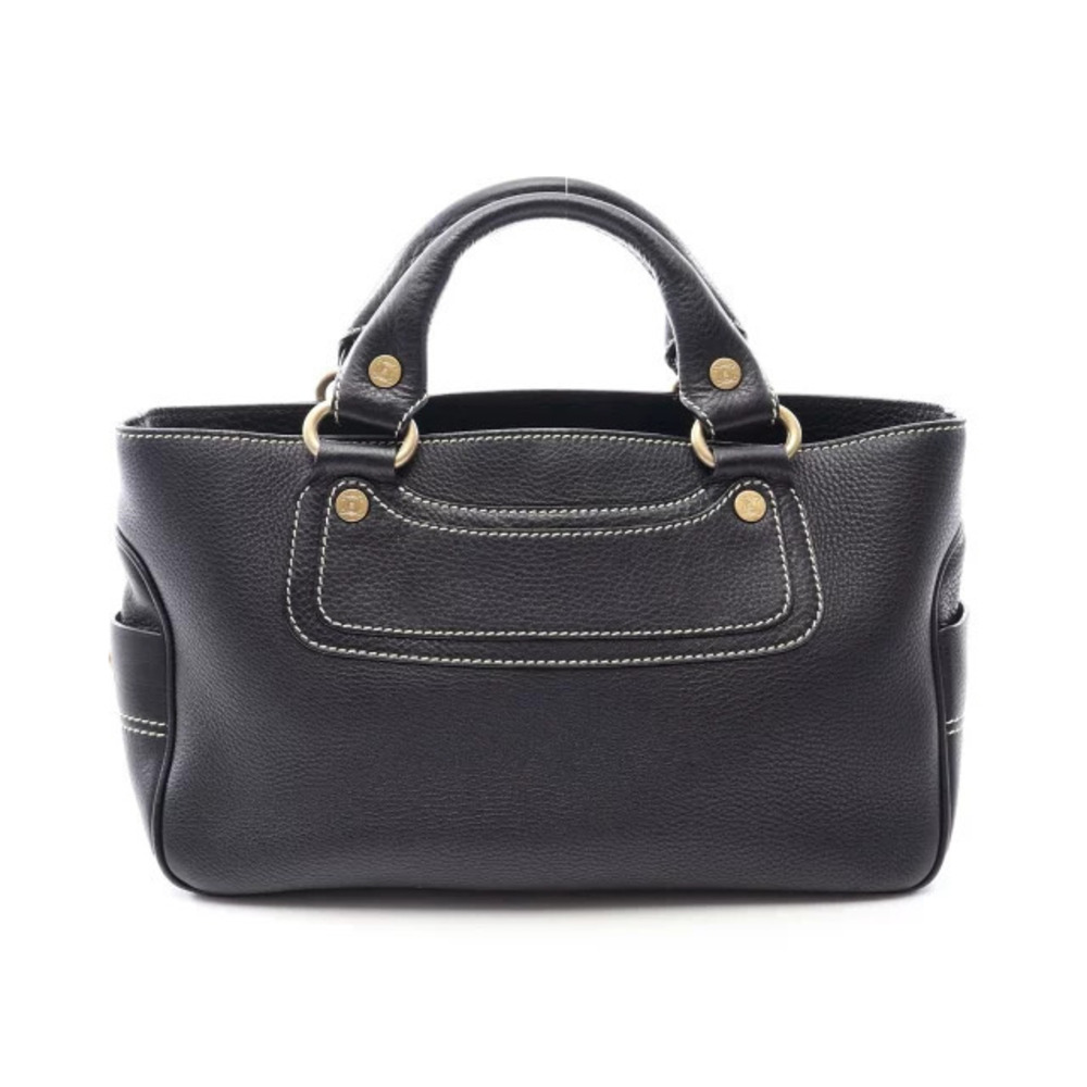 Celine Boogie Bag Handbag Leather Black